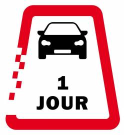 Vignette numérique autrichienne auto 1 jour 2025