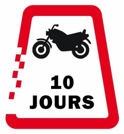 Vignette numérique autrichienne moto 10 jours 2025